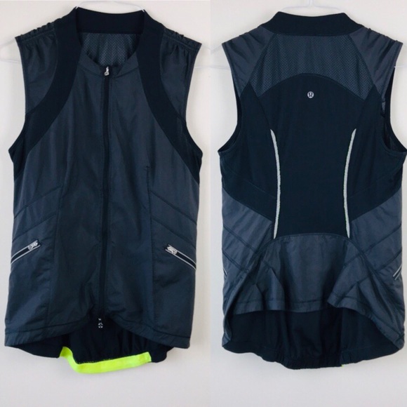 Lululemon Athletica Black Gray Presta Vest Size 8 - Picture 3 of 8